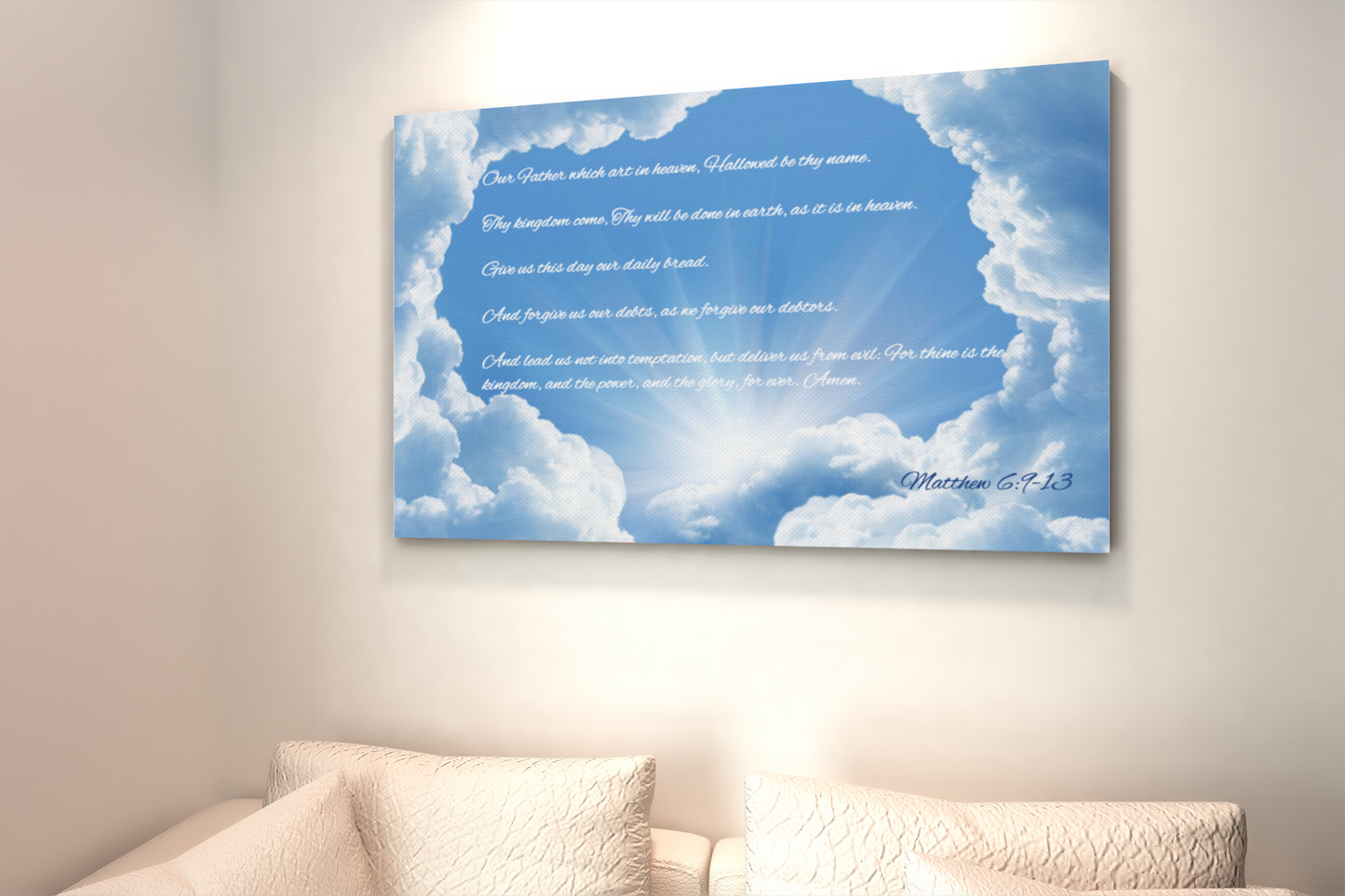 Prayer-Wall Art Home Office Decor